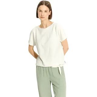 Cecil Damen B321545 Struktur T-Shirt, Matcha Lime, XSVanilla White,M
