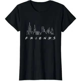 Friends Skyline T-Shirt, Damen, Schwarz, S
