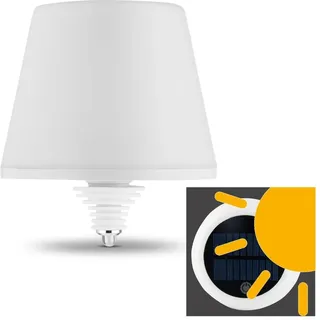 REV Ritter LED Flaschenleuchte mit Akku Solar IP54 130 lm schwarz/weiß