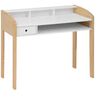 Atmosphera for kids Kinder-Schreibtisch 100/52/85 cm , Weiß , Holzwerkstoff , 52x85x100 cm , Babymöbel & Kindermöbel, Kinderzimmer & Jugendzimmer, Kinderschreibtische