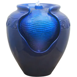 Peaktop Dekor Terrasse Garten Blau wassenbrunnen Wasservorr. YG0036AZ-EU, 39 x 39 x 43.2 centimètres