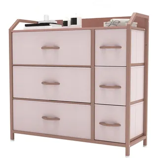 YITAHOME Kommode mit 6 Schubladen 0 x 0 x 0 cm Rosa