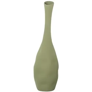 DRW Bodenvase aus Keramik, Grün, 80 x 23 x 23 cm