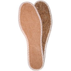 Kaps Einlegesohlen für Schuhe und Stiefel aus natürlichen Kokosfasern und Frotteestoff - Mikroklima für Ihre Füße Eco (37 EUR / 4 UK Women)