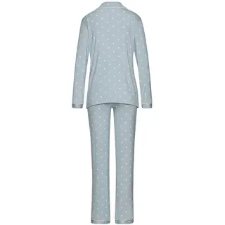 VIVANCE Dreams Umstandspyjama 2 tlg. mit schönem Allover-Print, blau