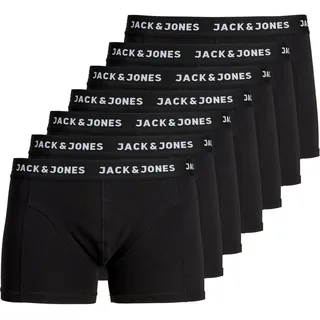 JACK & JONES Trunks black/black M 7er Pack