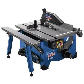 SCHEPPACH HS80 1200 W 230 V inkl. Sägeblatt/Parallelanschlag/Schiebestock/Tischverbreiterung