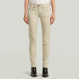 G-Star für Damen. D26366-C096-D848 Midge Slim Straight Chino, beige Hose (27/32), Lässig, Baumwolle