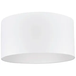 Leuchtenschirm , Weiß , Metall, Textil , zylindrisch , E27 , 25 cm , Lampen & Leuchten, Innenbeleuchtung, Lampenschirme