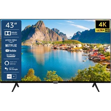 TELEFUNKEN XU43L800 43 Zoll Fernseher/Smart TV (4K UHD, Alexa Built-In, Triple-Tuner) - Inkl. 6 Monate HD+