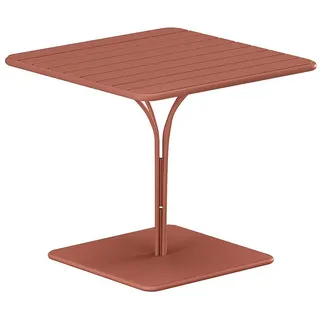 Kauf-Unique Gartentisch 80 x 80 x 75 cm Braun/Rot