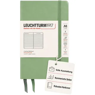 Leuchtturm1917 Notizbuch Pocket A6 Salbei Liniert