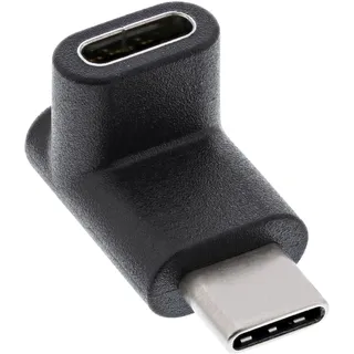 InLine USB 3.1 Adapter, Typ C Stecker an C Buchse, Oben/unten gewinkelt (Gen.2)
