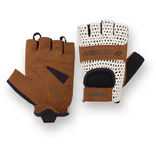 Chiba Retro Handschuhe beige/braun XL