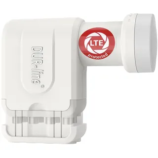 DUR-line +Ultra Octo LNB - 8 Teilnehmer weiß - mit LTE-Filter, 8-Fach, digital mit Wetterschutz, Full HD, 4K,Premium-Qualität