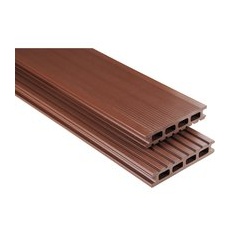 Kovalex WPC Terrassendiele glatt Braun Zuschnitt 2,6x14,5x600cm