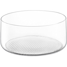 LSA Market Pflanzgefäß/Schüssel H11,5 cm, transparent, 1 Stück | Handgefertigtes Glas | MF07