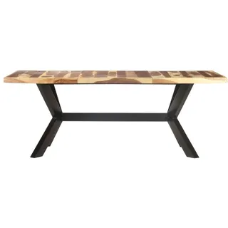 vidaXL Esstisch 200x100x75 cm Massivholz Honigfarben - Braun