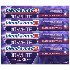 4x blend-a-med 3DWhite Luxe Glamorous WHITE Zahnpasta 75 ml