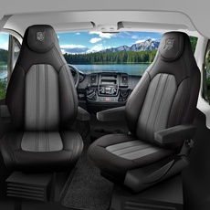 Sitzbezüge passend für Sun Living Wohnmobil Caravan in Schwarz Grau Pilot 7.1
