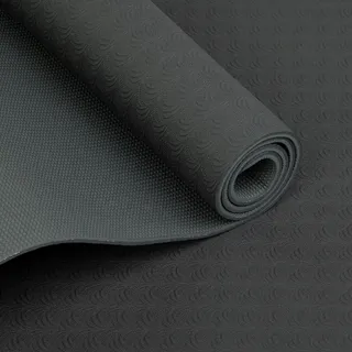 Bodhi TPE Yogamatte Lotus PRO schwarz/silbergrau schwarz