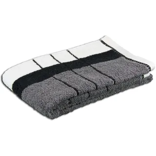 Gözze Berlin Streifen Duschtuch 70 x 140 cm anthrazit-schwarz