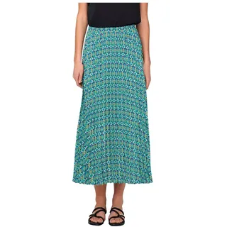 Only Alma Life Poly Midirock - Algiers Blue / Aop 390 Gwen - 36