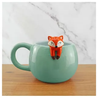 Winkee Pet Friends Fuchs-Tasse 0,45 l Weiß