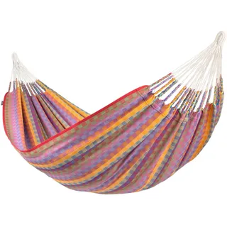 La Siesta Hängematte , Blau, Gelb, Lila, Multicolor, Rosa, Rot, Hellgrün , Textil , 160x350 cm , Gartenmöbel, Gartenschaukeln, Hängematten