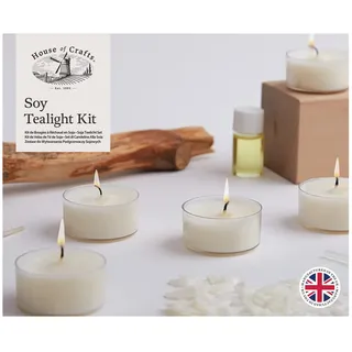 House of Crafts HC720 Soja-Vanille-Duftkerzen, Heimdekoration, Set zum Basteln, einzigartige Geschenkidee für Weihnachten, Geburtstag, Home DIY Craft Kit
