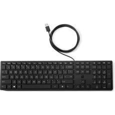 HP Bulk Wired 320K Keyboard Germany - German localization (DE, Kabelgebunden), Tastatur, Schwarz