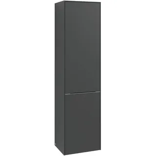 Villeroy & Boch Subway 3.0 Hochschrank, eine Tür Anschlag links und 1 Wäscheklappe, 400x1710x362mm, C59202VN, Farbe: Front/Korpus: Cashmere Grey, Griff: Cashmere Grey