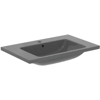 Ideal Standard - i.life B Waschbecken Top 80 cm aus Keramik mit Hahnloch, grau glänzend
