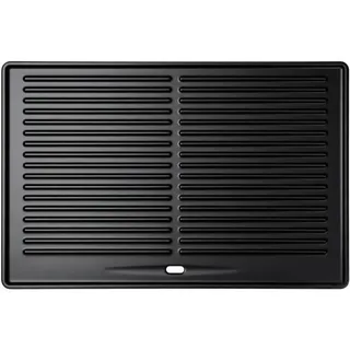 GFTIME 41.5 x 27.5 cm Universal Gusseisen Grillplatte für Tepro Toronto, Taino Hero XL, Activa Angular, EL Fuego Montreal & Ontario Holzkohlegrill – Plancha Grillplatte, robuste & langlebige