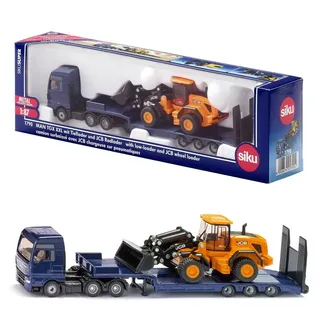 Siku 1790 - MAN LKW mit Tieflader und JCB Radlader blau/gelb 1:87