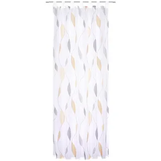 Schmidt W. Gmbh Schlaufenvorhang , Gelb , Textil , 140x225 cm , Heimtextilien, Vorhänge, Fertigvorhänge, Schlaufenvorhänge