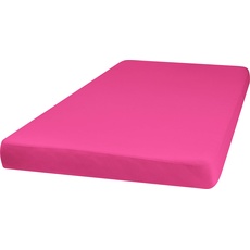 Playshoes 770321-18 Jersey-Spannbettlaken, Wasserdicht und Atmungsaktiv, 70 x 140 cm, pink, rosa
