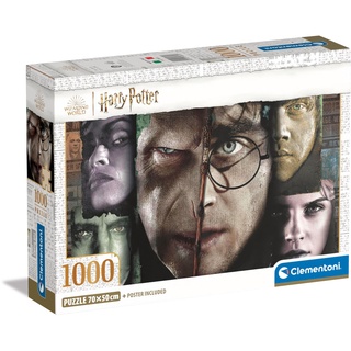 Clementoni Harry Potter Puzzle 1000 Teile Erwachsene - Puzzle Erwachsene in 70 x 50 cm - Puzzle Erwachsene anspruchsvoll von Clementoni 39855