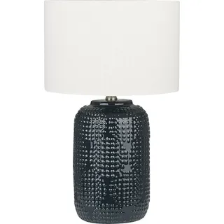 Beliani Tischlampe Dunkelblau