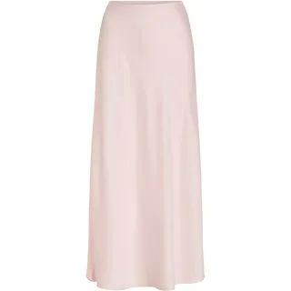 Maxirock VILA "VIELLETTE HW LONG SKIRT - NOOS", Damen, Gr. 42, cherry blossom, Web, Obermaterial: 100% Polyester, unifarben, Basic schmal wadenlang, Röcke Maxirock, Kunstfaser