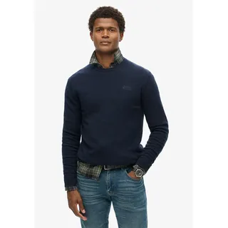 Superdry Essential Slim Fit Pullover - Carbon Navy Marl - 2XL