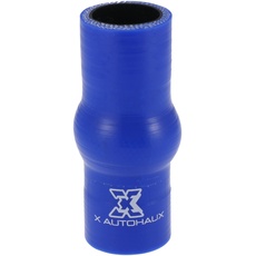 X AUTOHAUX Auto Gerade Höckerkupplung Silikonschlauch 100cm Länge 28mm Innendurchm. Blau