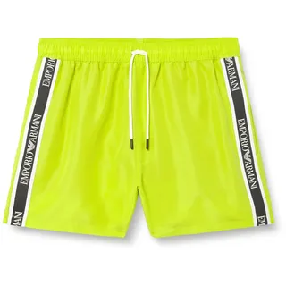 EMPORIO ARMANI Herren MID Boxer Badehose, Lime Punch, XL