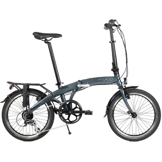 U.GO Unisex-Adult Dare U•GO D7 Folding Bike 20" Klappräder, Grey, Uni