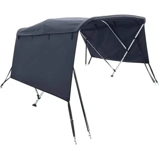 3-Bow Bimini-Top mit Seitenteilen 183x(154-167)x137 cm - Blau