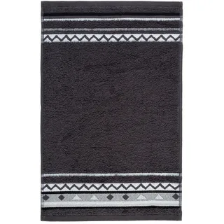 frottana Country Gästetuch 30 x 50 cm aus 100% Baumwolle, graphite