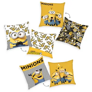 Minions Dekokissen »Minions 2, 3er-Pack«, gelb