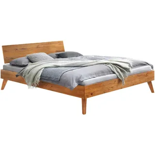 Hasena Massivholzbett Ancona 200 x cm Holz Braun Wildeiche