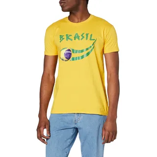 Supportershop Herren Brasilien Fan L gelb