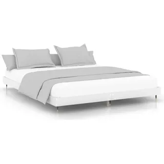 vidaXL Bettgestell Weiß 200x200 cm Holzwerkstoff - Weiß